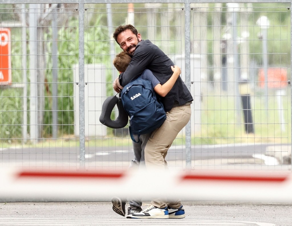 Ben Affleck with his son Samuel.