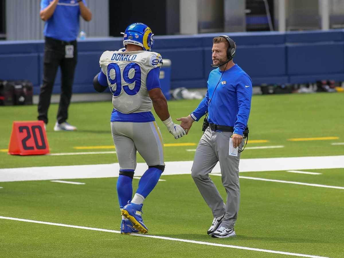 Aaron Donald told '2 words' to HC Sean McVay after Rams' playoff loss to Lions hinting retirement