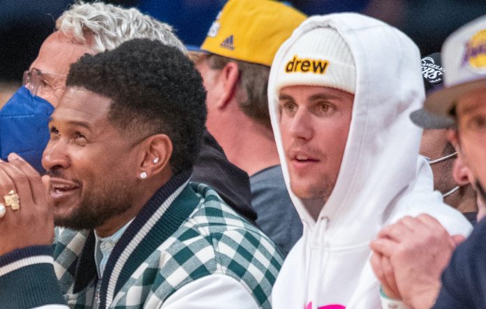 Usher and Justin Bieber pictured together