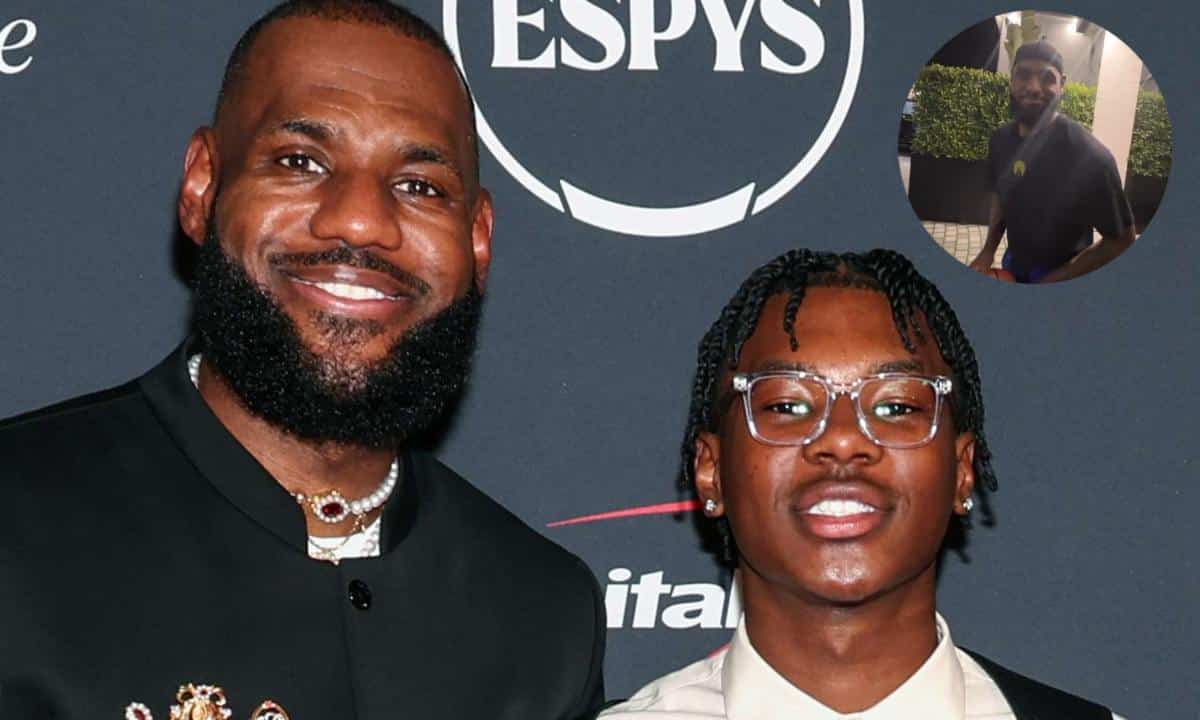 WATCH: “I’m the GOAT” – LeBron James ends up showing off after hilarious challenge with son Bryce James